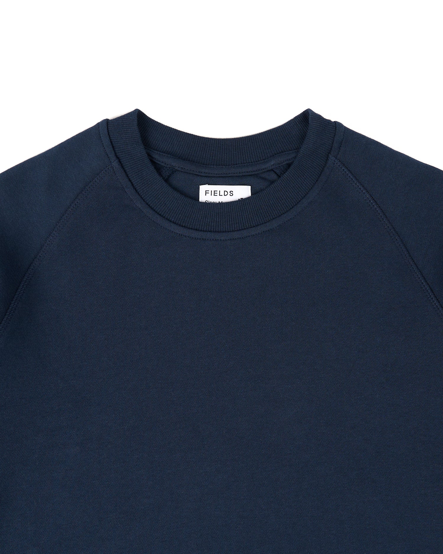 Cotton simple sweater in navy