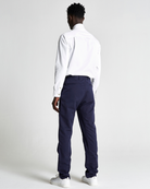 The Cotton Twill Straight Leg Trouser in Black Iris (Navy)