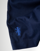 The Cotton Henley Tee in Navy Blazer