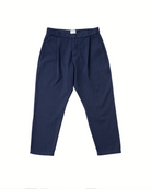 The Cotton Weekend Trouser in Black Iris (Navy)
