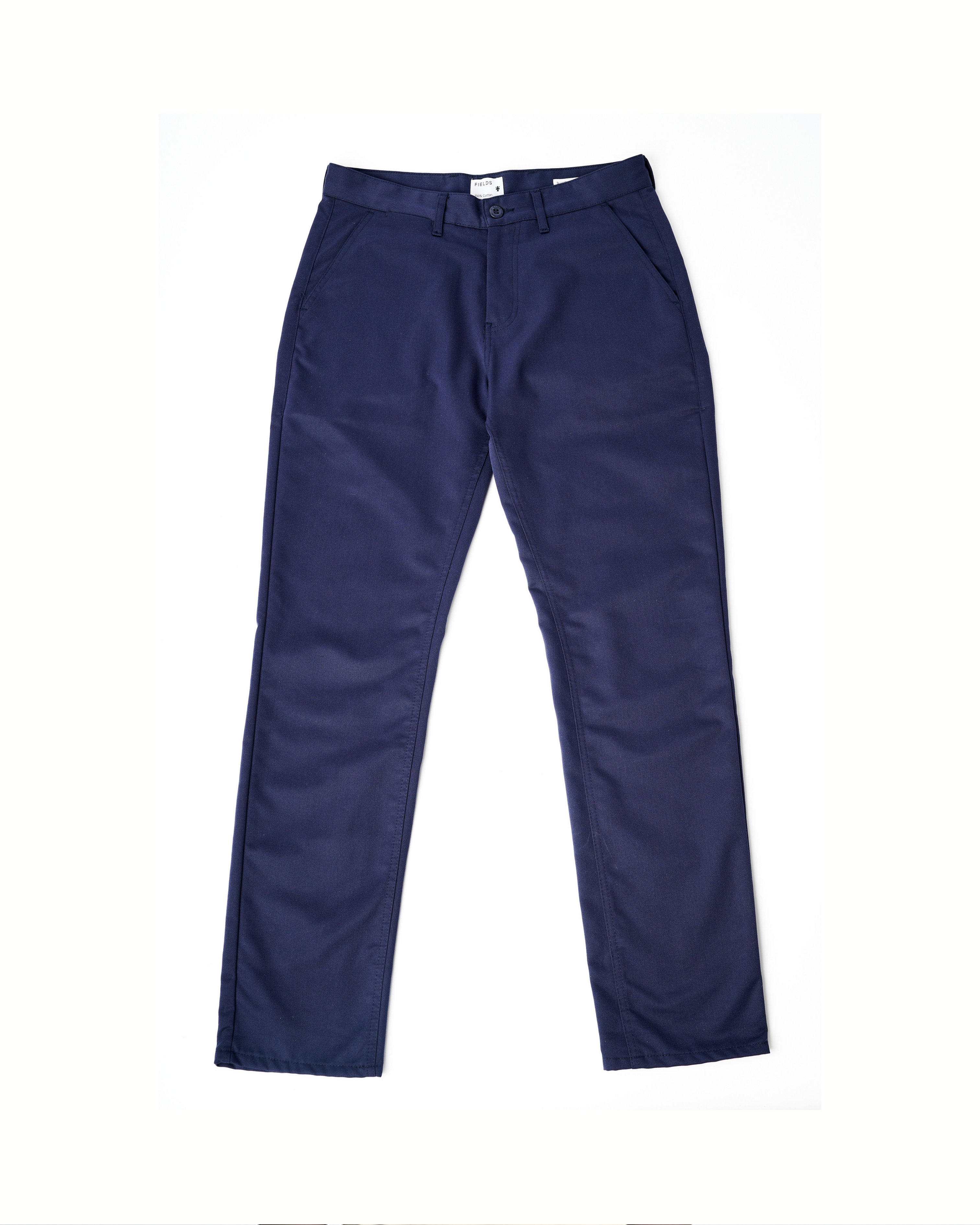 The Cotton Twill Straight Leg Trouser in Black Iris (Navy)