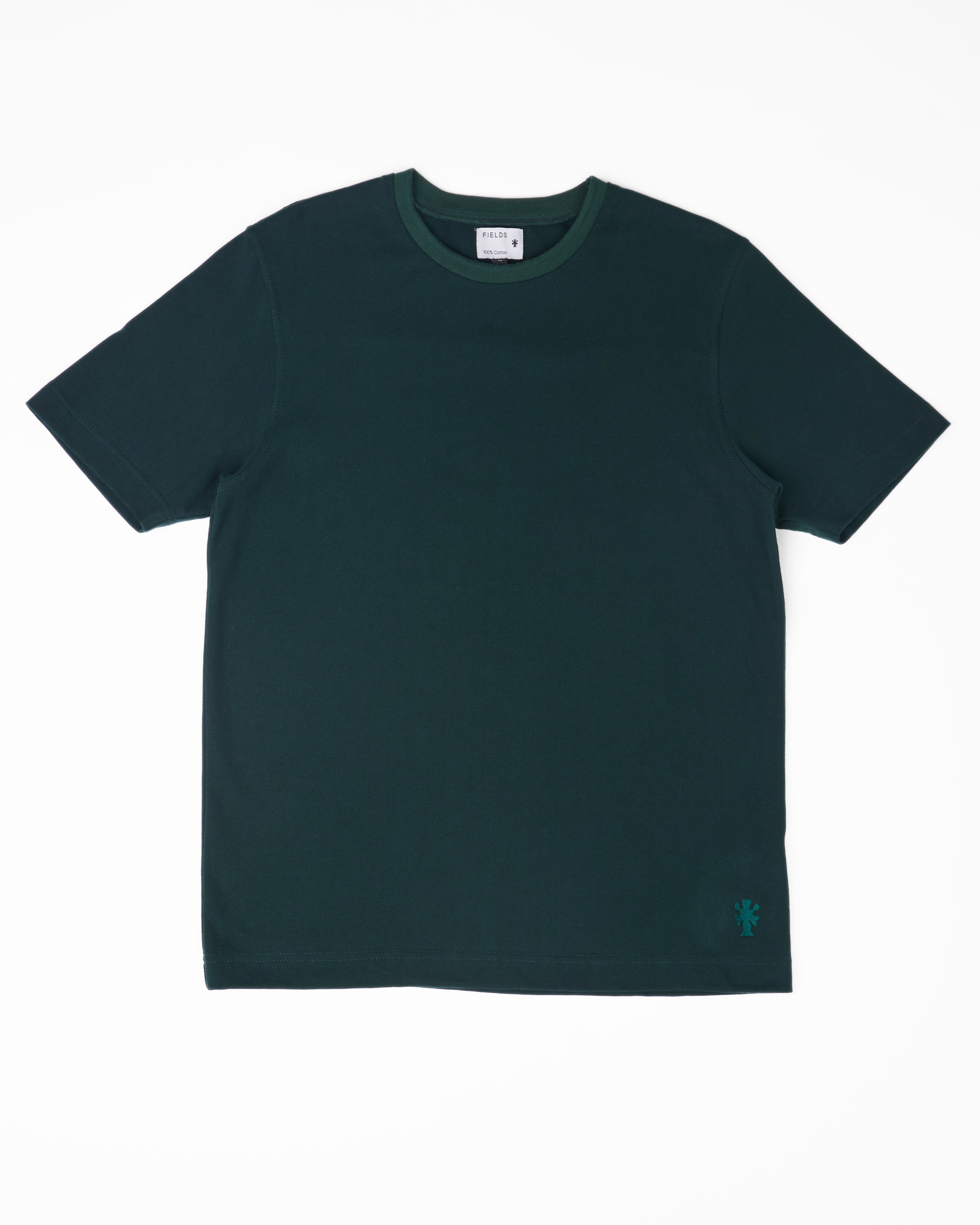 Cotton Pique Tee in Pine Grove