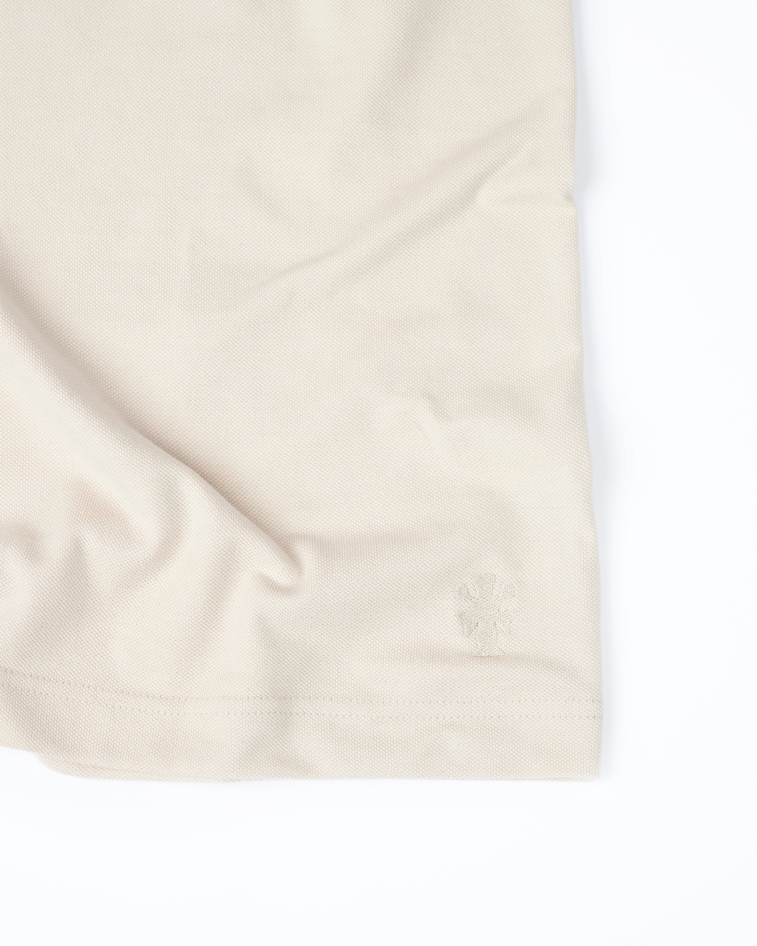 The Cotton Pique Tee in Smoke Grey (Stone)
