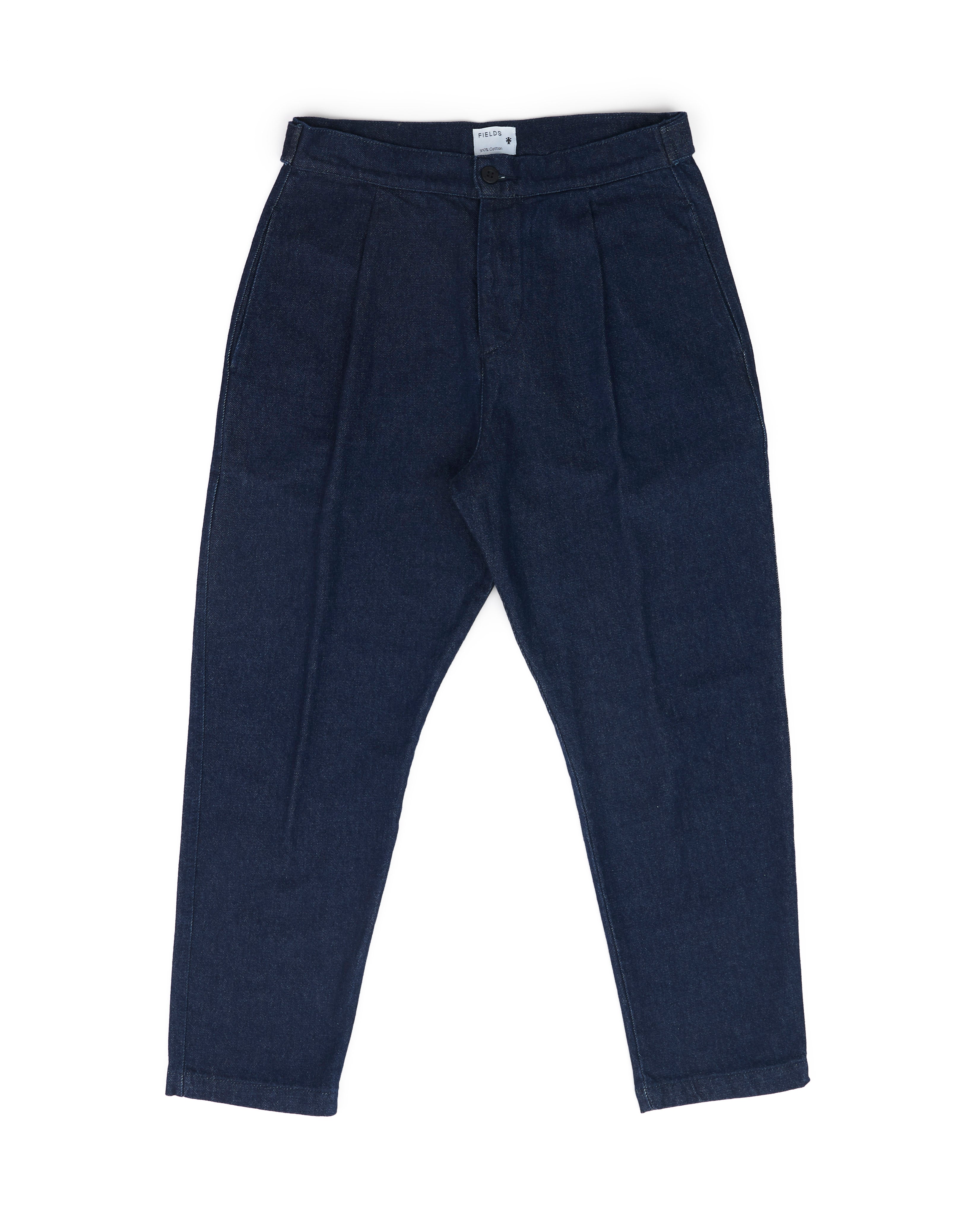 Cotton Denim Weekend Trouser Dark Rinse