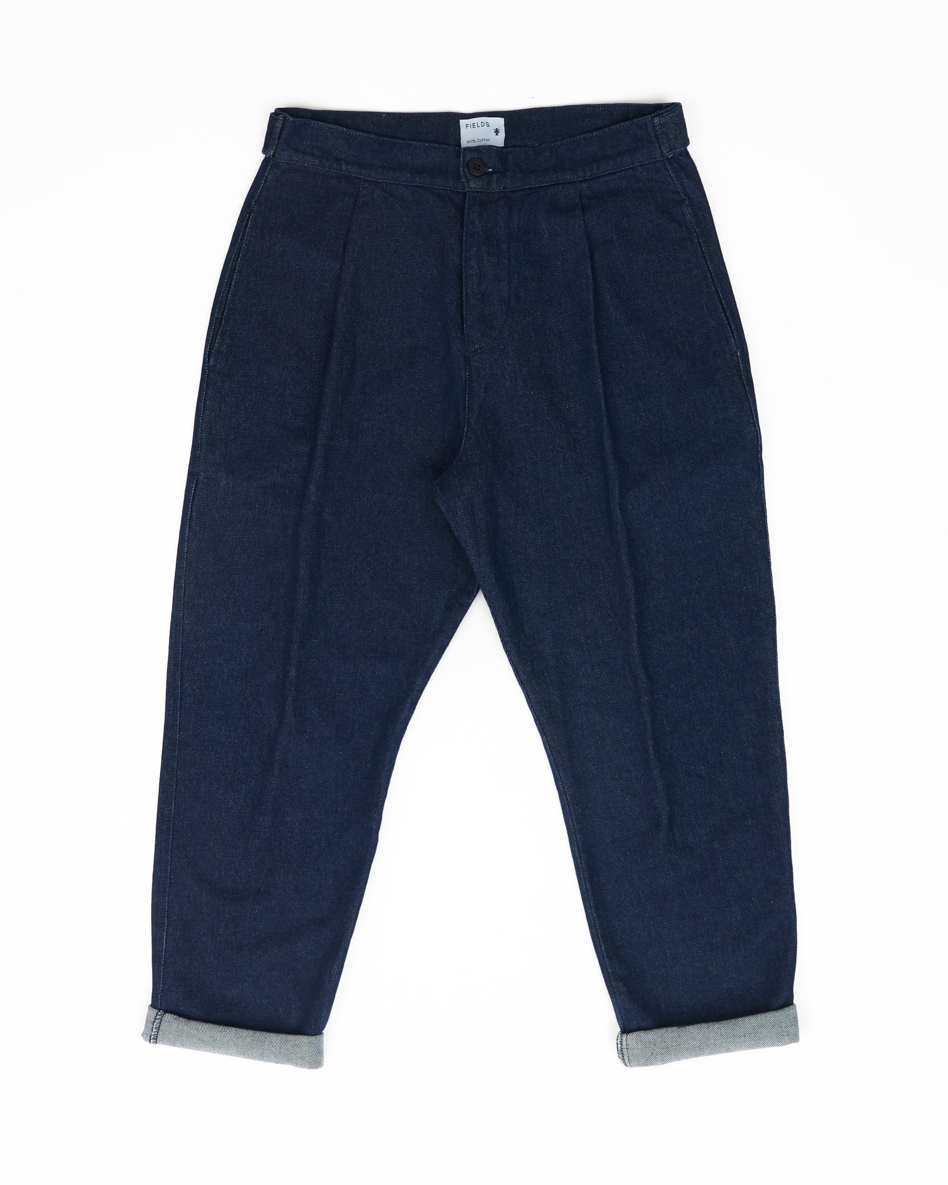 Cotton Denim Weekend Trouser Dark Rinse