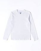The Long Sleeve Pique Tee in Brilliant White
