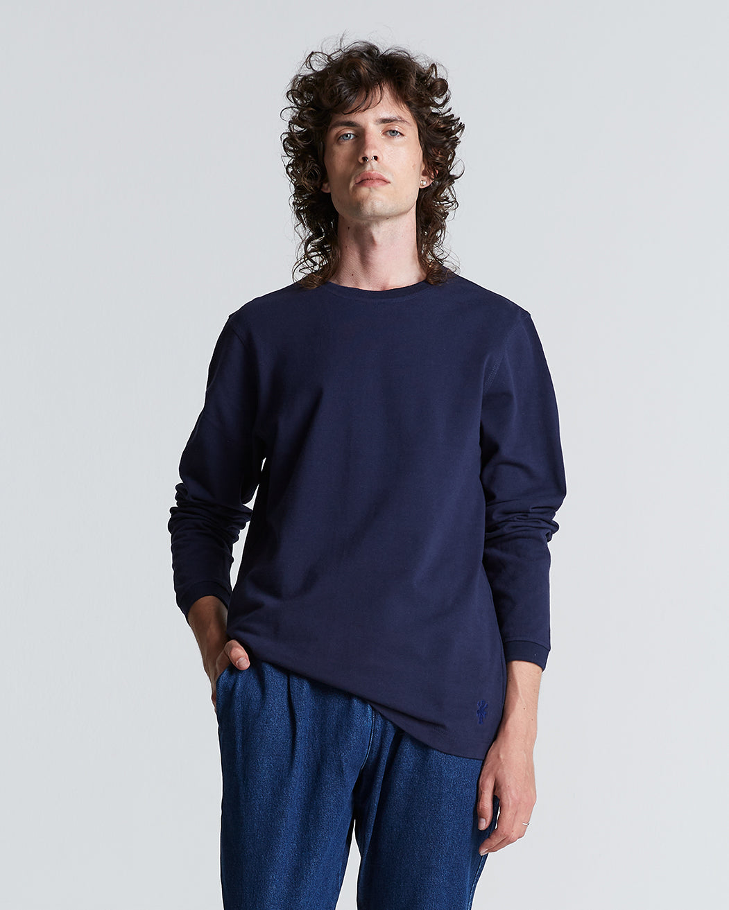 The Long Sleeve Cotton Pique