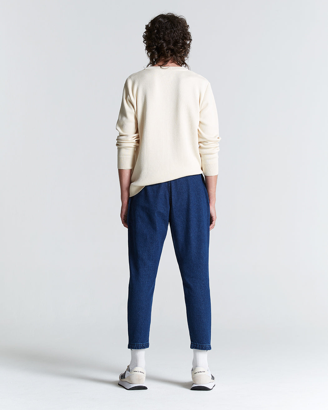 Cotton Denim Weekend Trousers medium blue