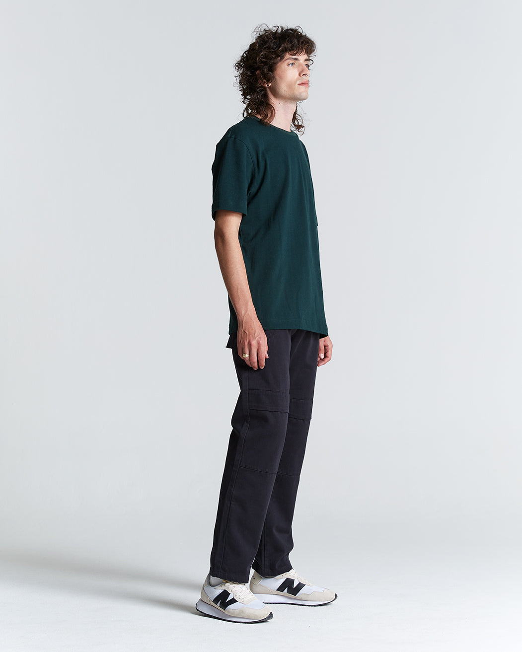 Cotton Pique Tee in Pine Grove