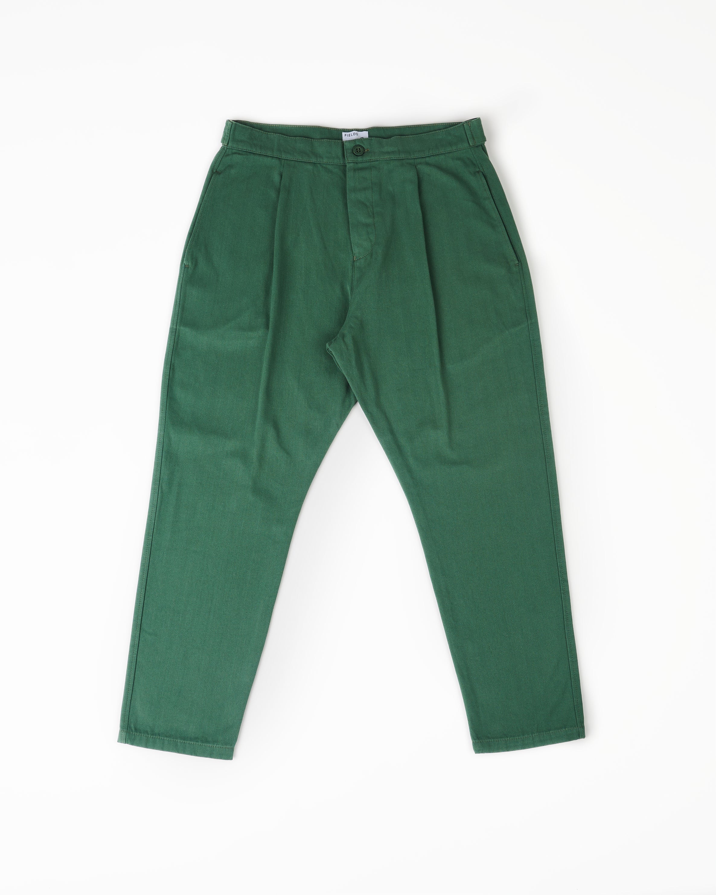 Weekend Trousers in Cotton Herringbone Myrtle