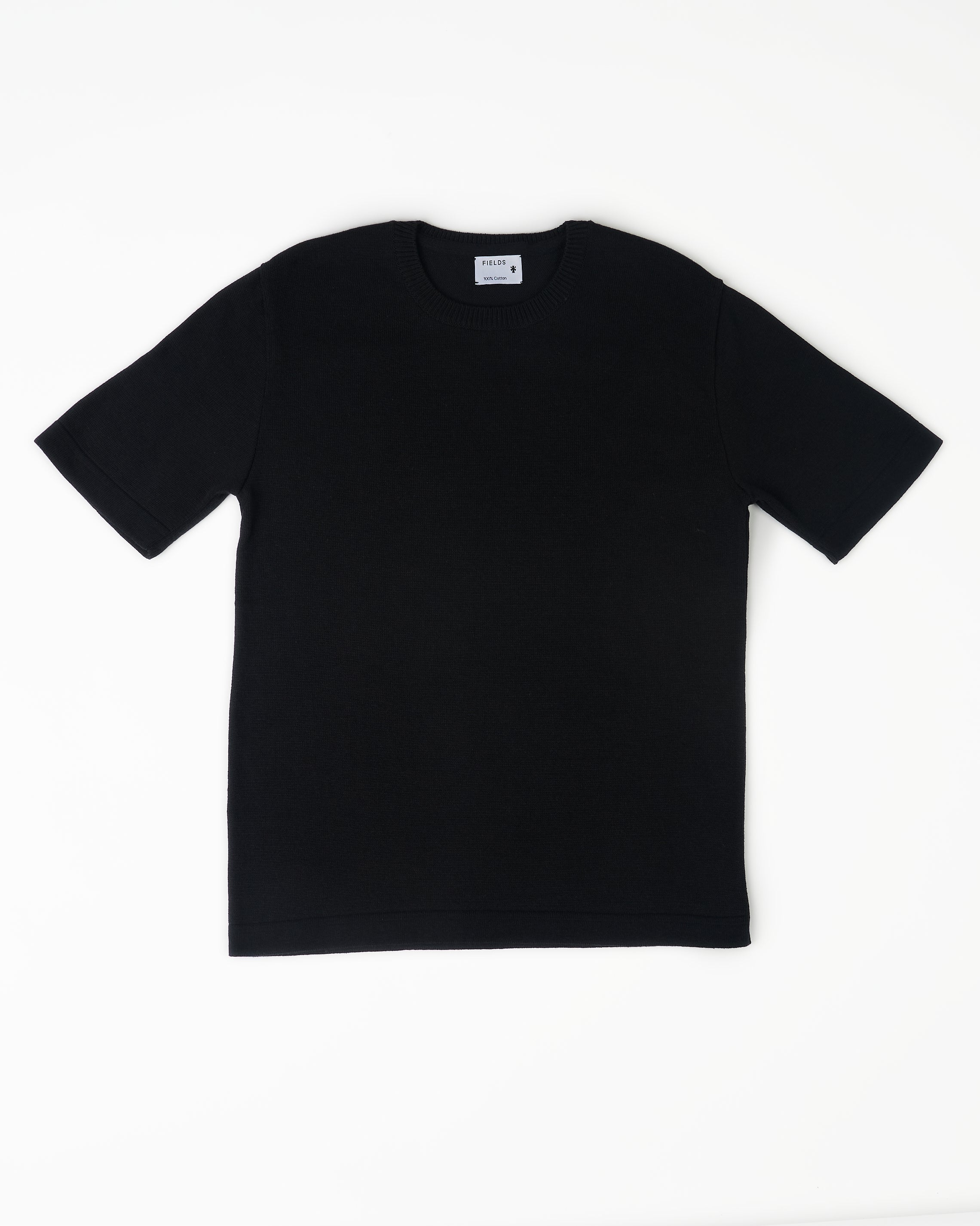 Knitted Tee in Black Beauty