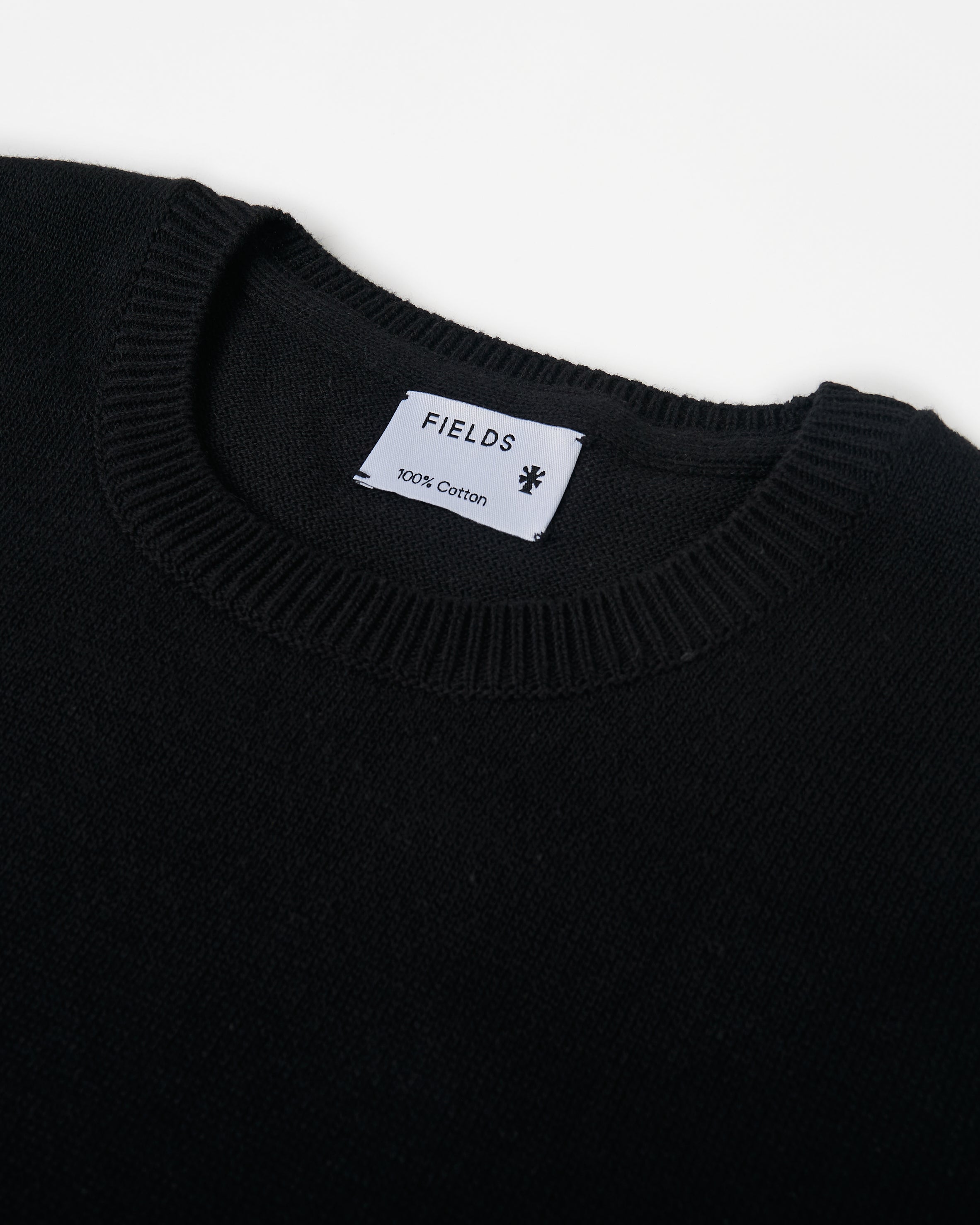 Knitted Tee in Black Beauty