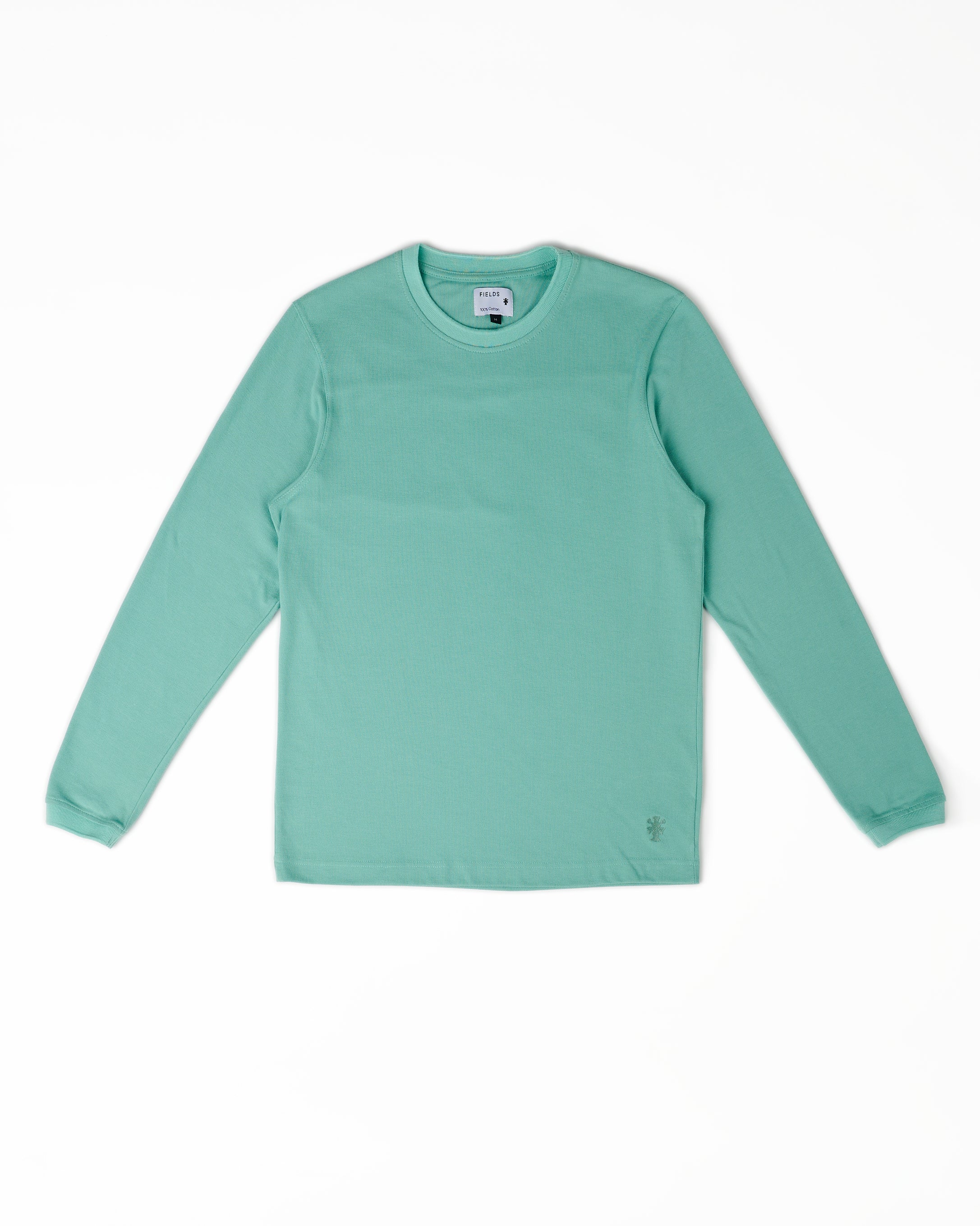 Long Sleeve Pique Tee in Feldspar