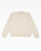 Cotton Round Neck Knit in Ecru