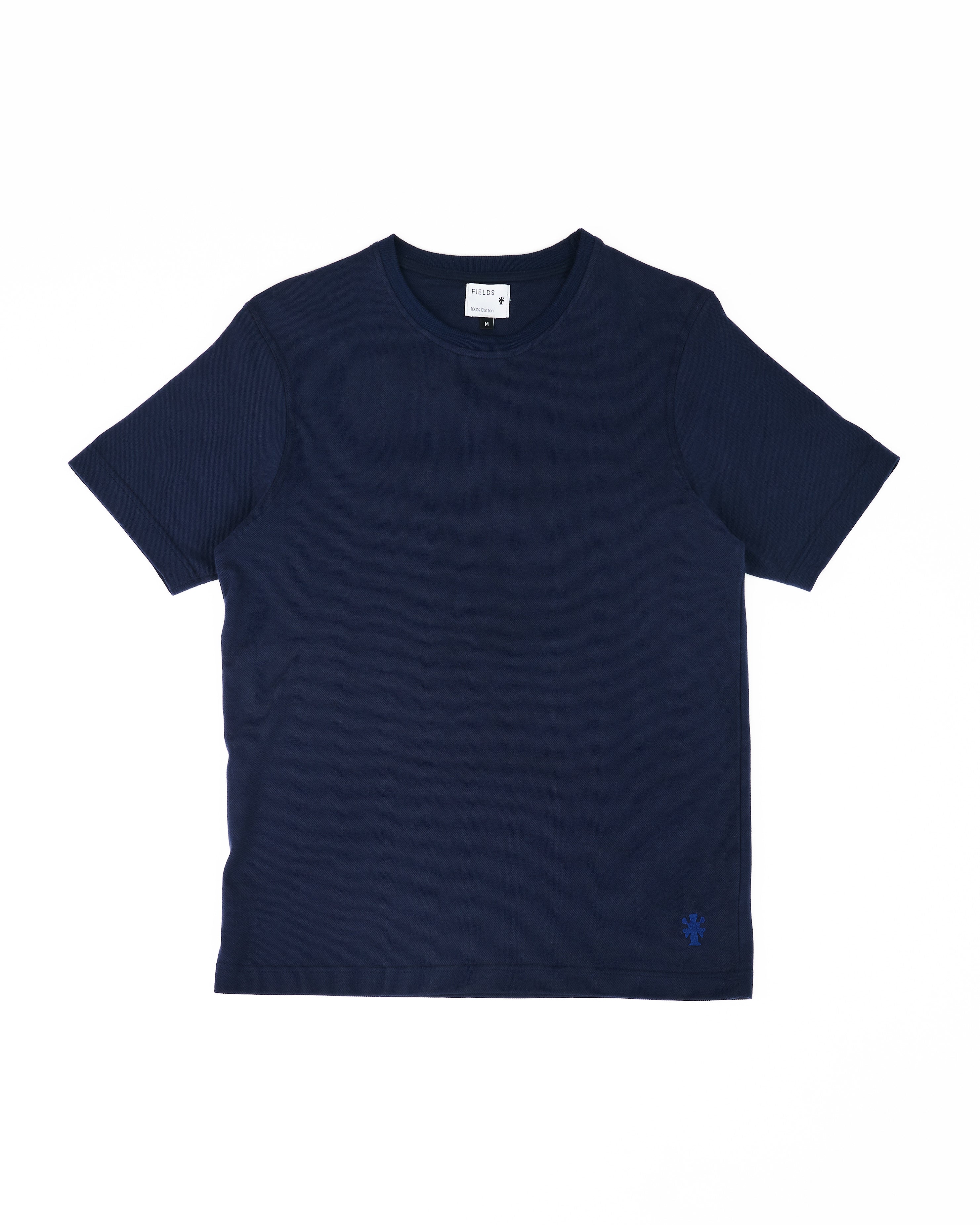 The Cotton Pique Tee in Navy Blazer