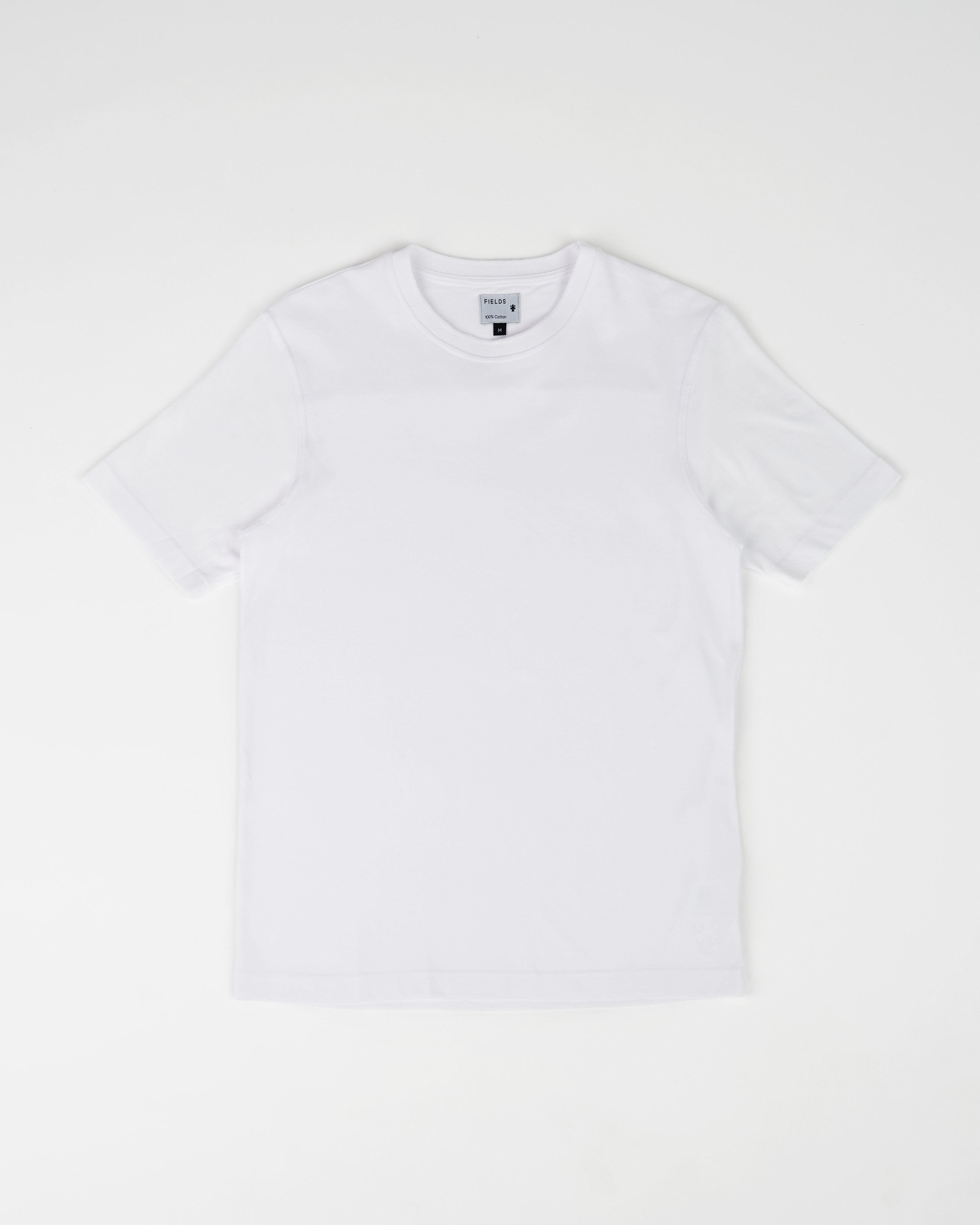 The Cotton Pique Tee in Brilliant White