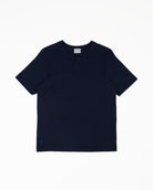 The Cotton Henley Tee in Navy Blazer