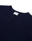The Cotton Henley Tee in Navy Blazer