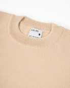 Wool & Mohair Round Neck Knit in Irish Cream