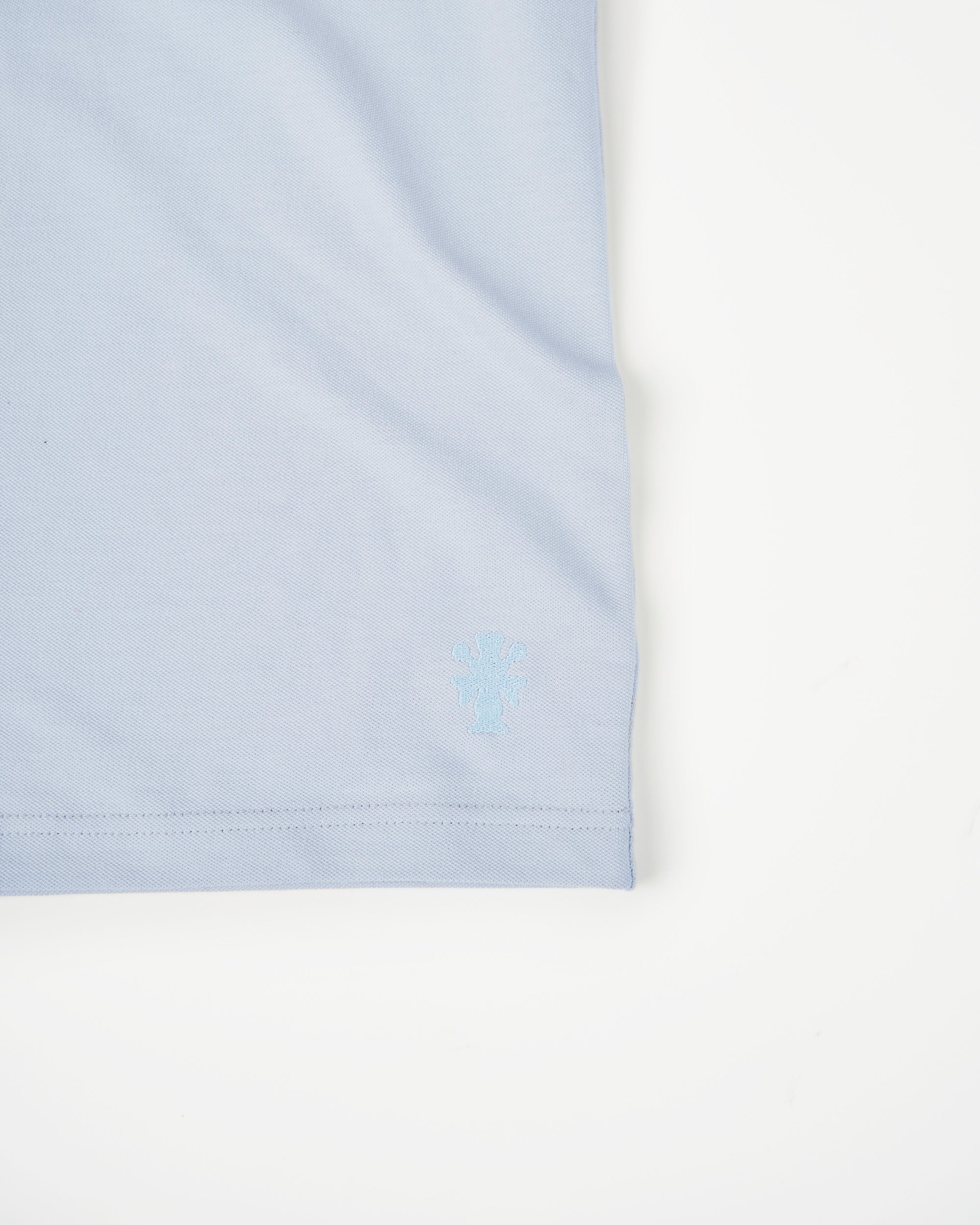 Short Sleeve Pique Tee in Zen Blue