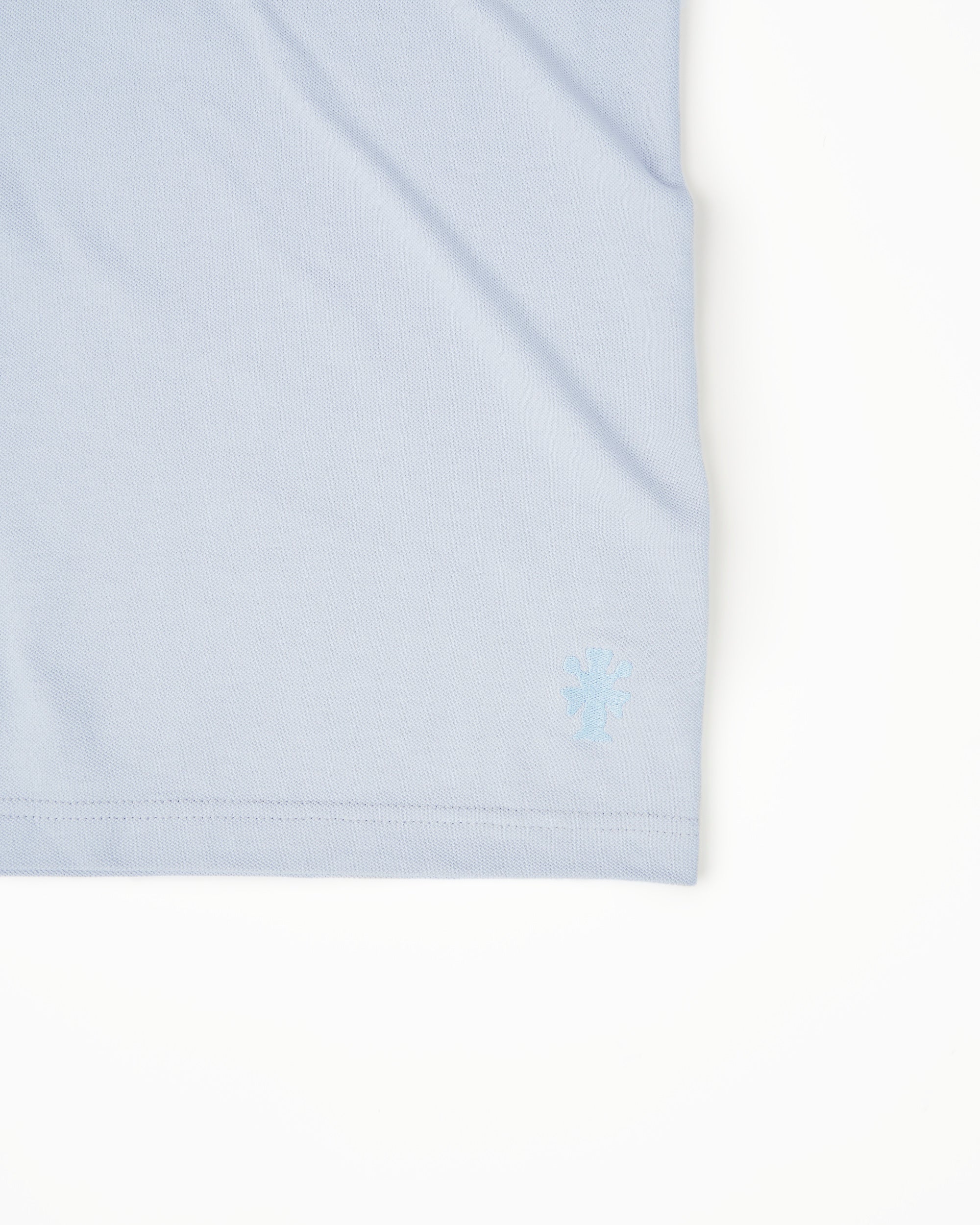 Long Sleeve Pique Tee in Cotton Zen Blue