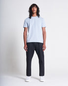 Short Sleeve Pique Tee in Zen Blue