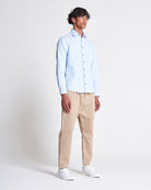 1 Pocket Shirt in Bluebell x White  Edit alt text
