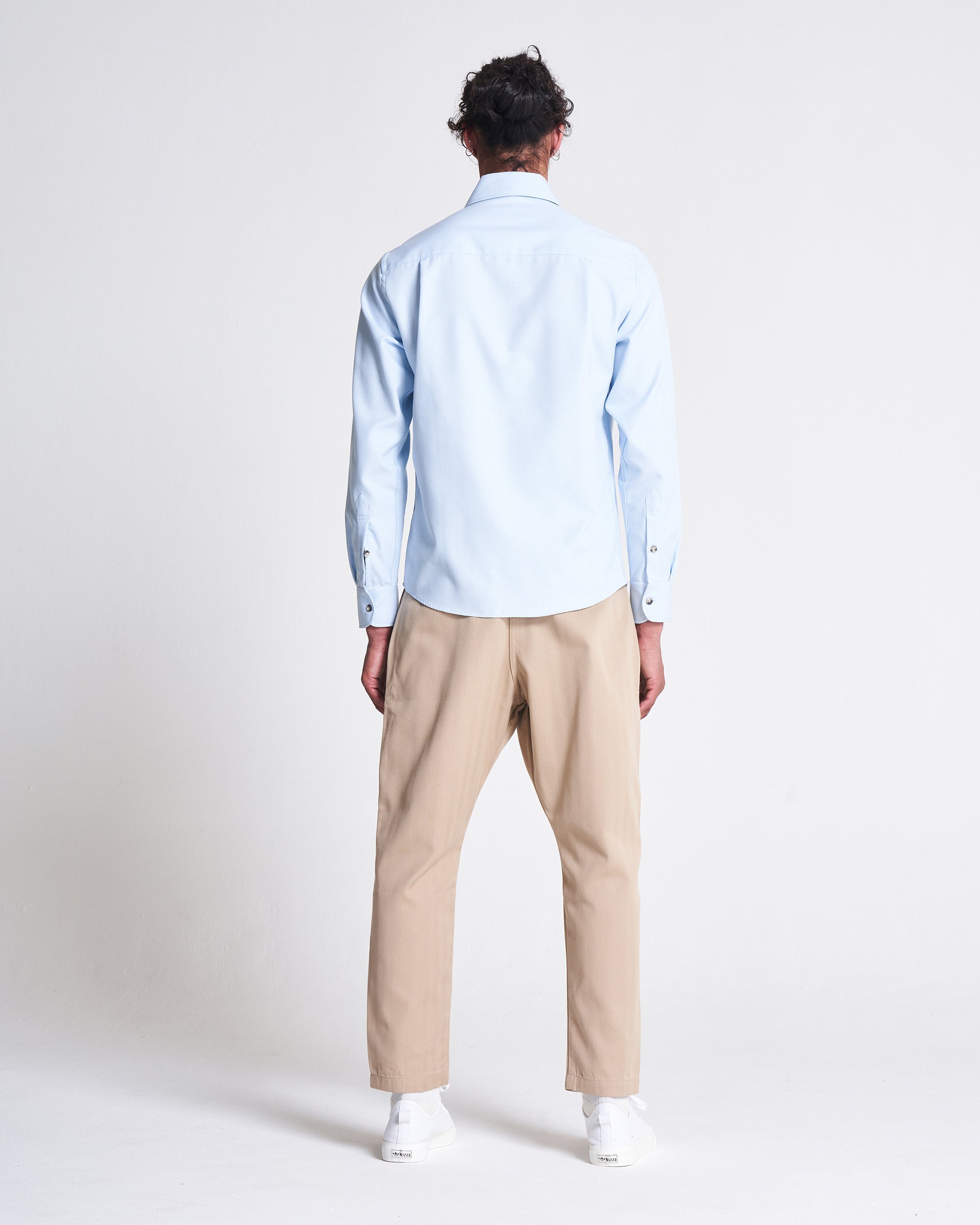 1 Pocket Shirt in Bluebell x White  Edit alt text