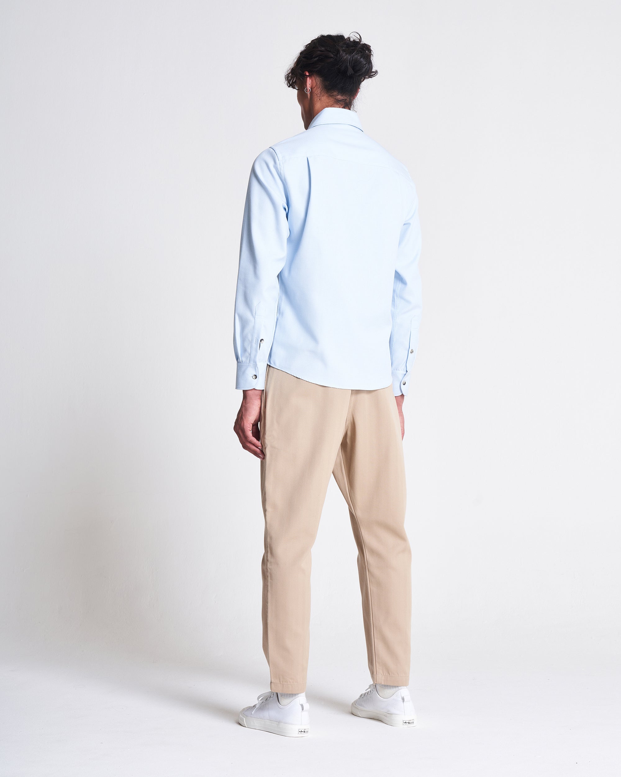 1 Pocket Shirt in Bluebell x White  Edit alt text