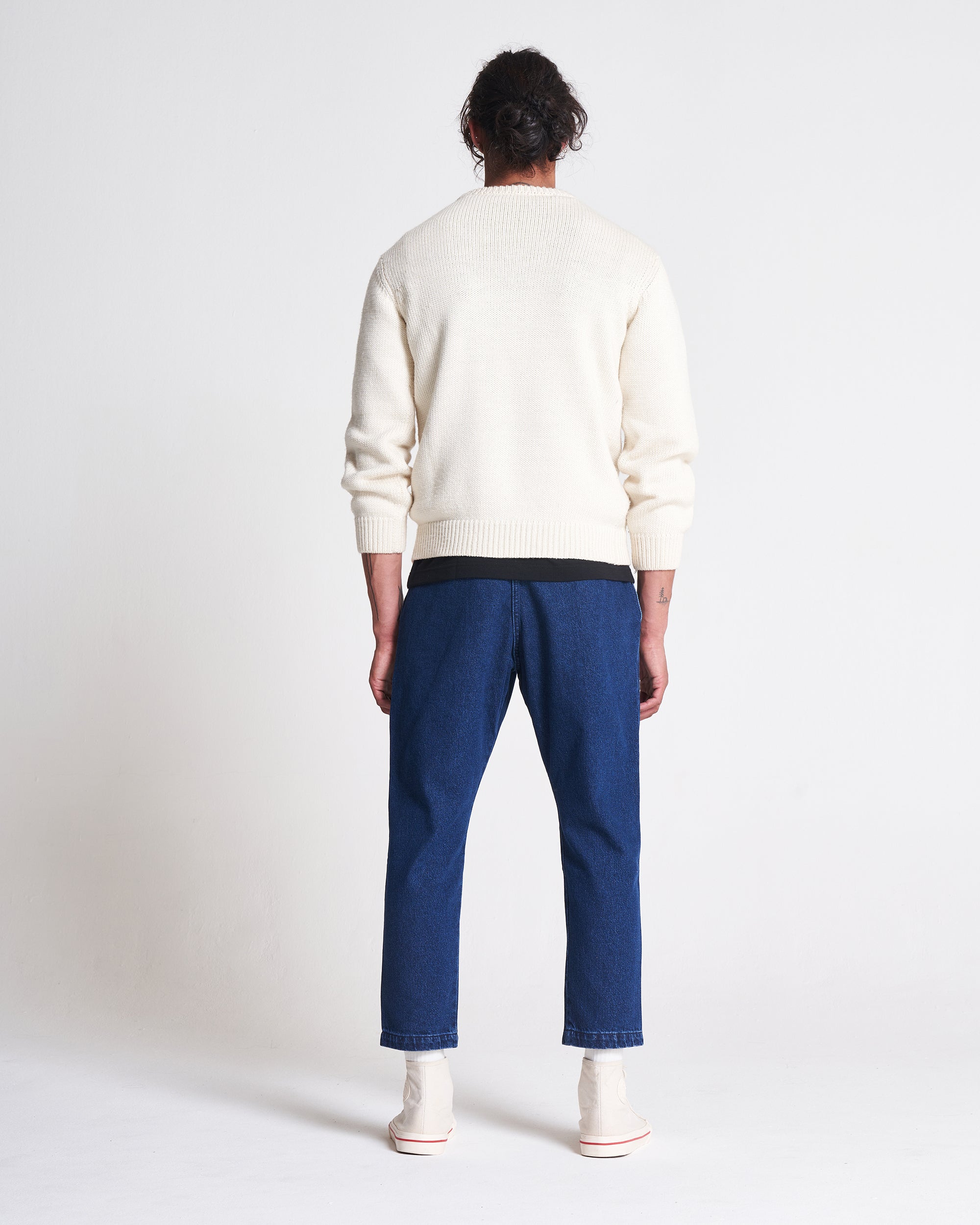 The 1kg Wool & Linen Sweater in Ecru  Edit alt text