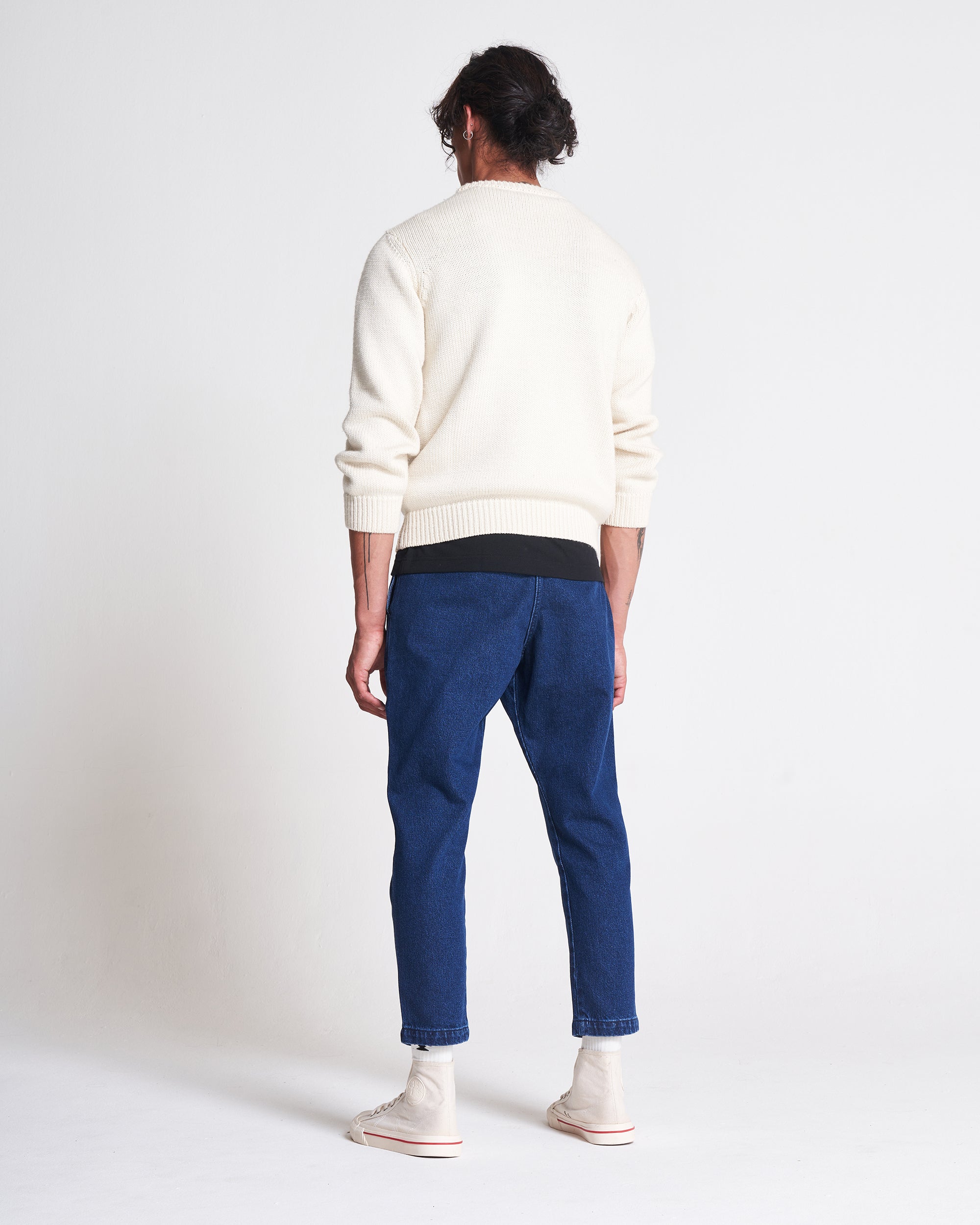 The 1kg Wool & Linen Sweater in Ecru  Edit alt text