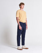 The Cotton Weekend Trouser in Black Iris (Navy)