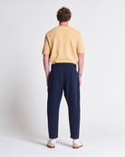 The Cotton Weekend Trouser in Black Iris (Navy)