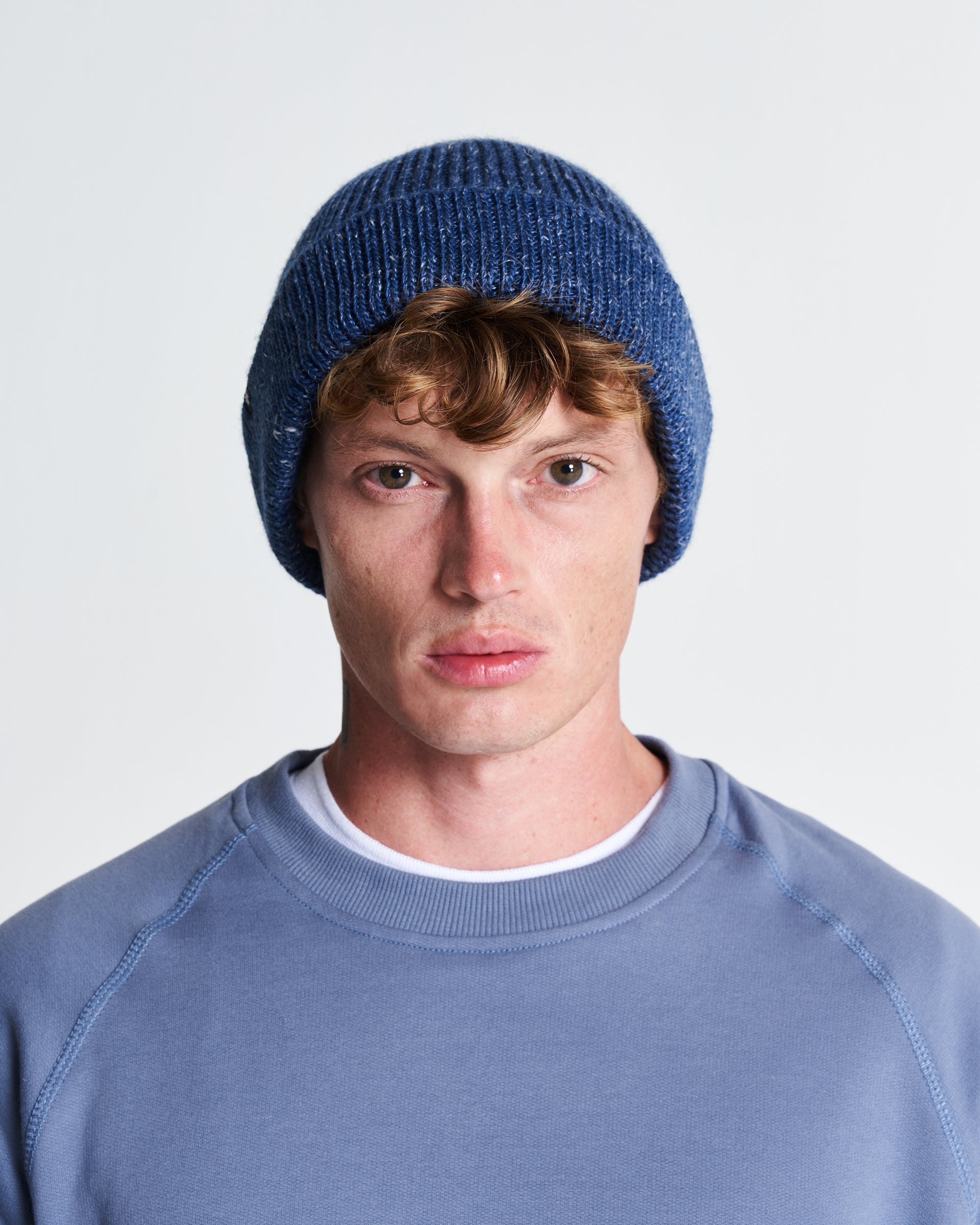 Field Beanie in Wool & Linen in Riverside