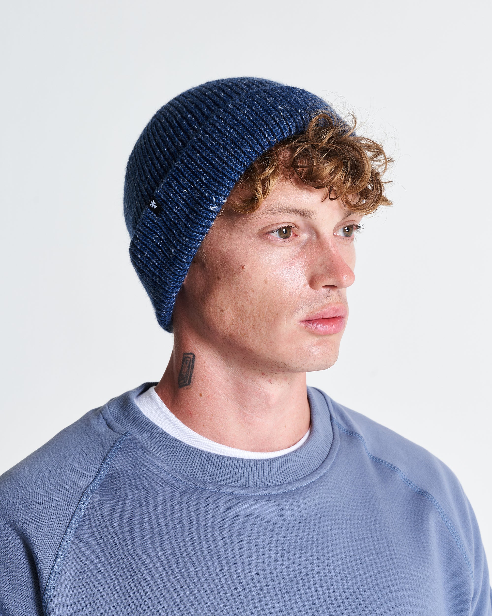 Field Beanie in Wool & Linen in Riverside