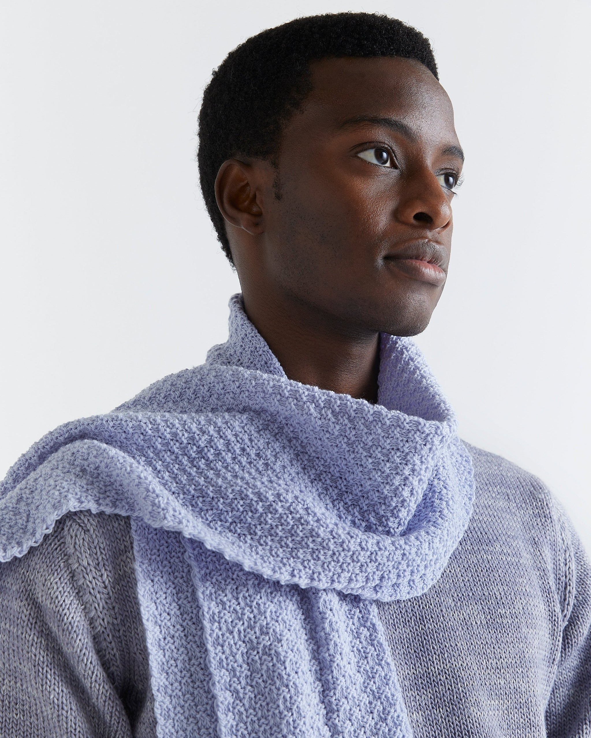 The Wool Scarf - Zen Blue