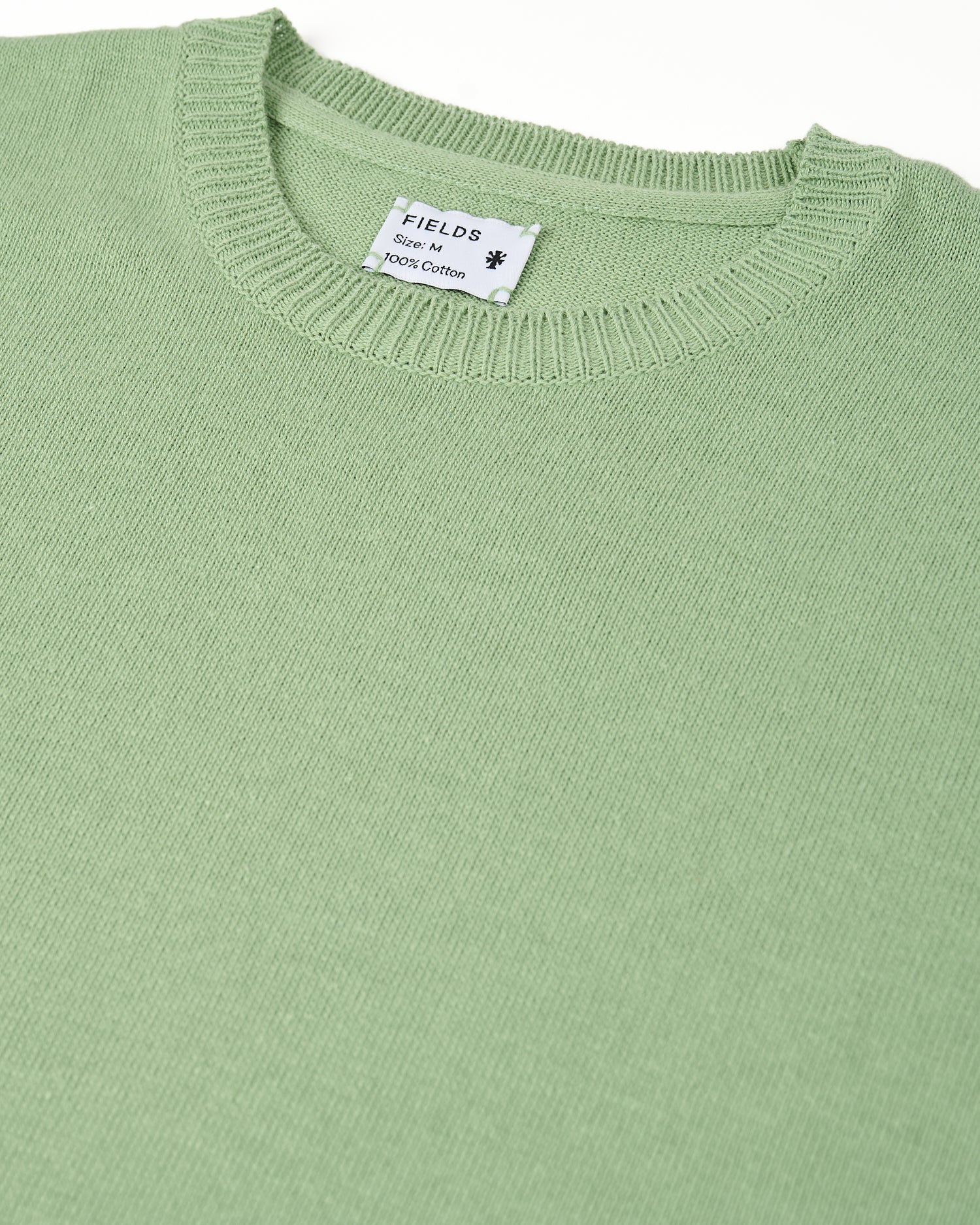 Cotton Knitted tee in mistletoe