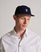 5 Panel Cap in Cotton - Navy Blazer x Lily Pad