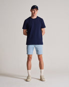 Pique Tee in Cotton - Navy Blazer