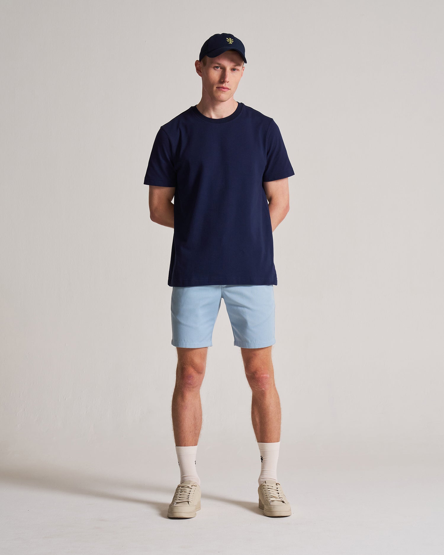 Pique Tee in Cotton - Navy Blazer