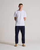 Pique Tee in Cotton - Brilliant White