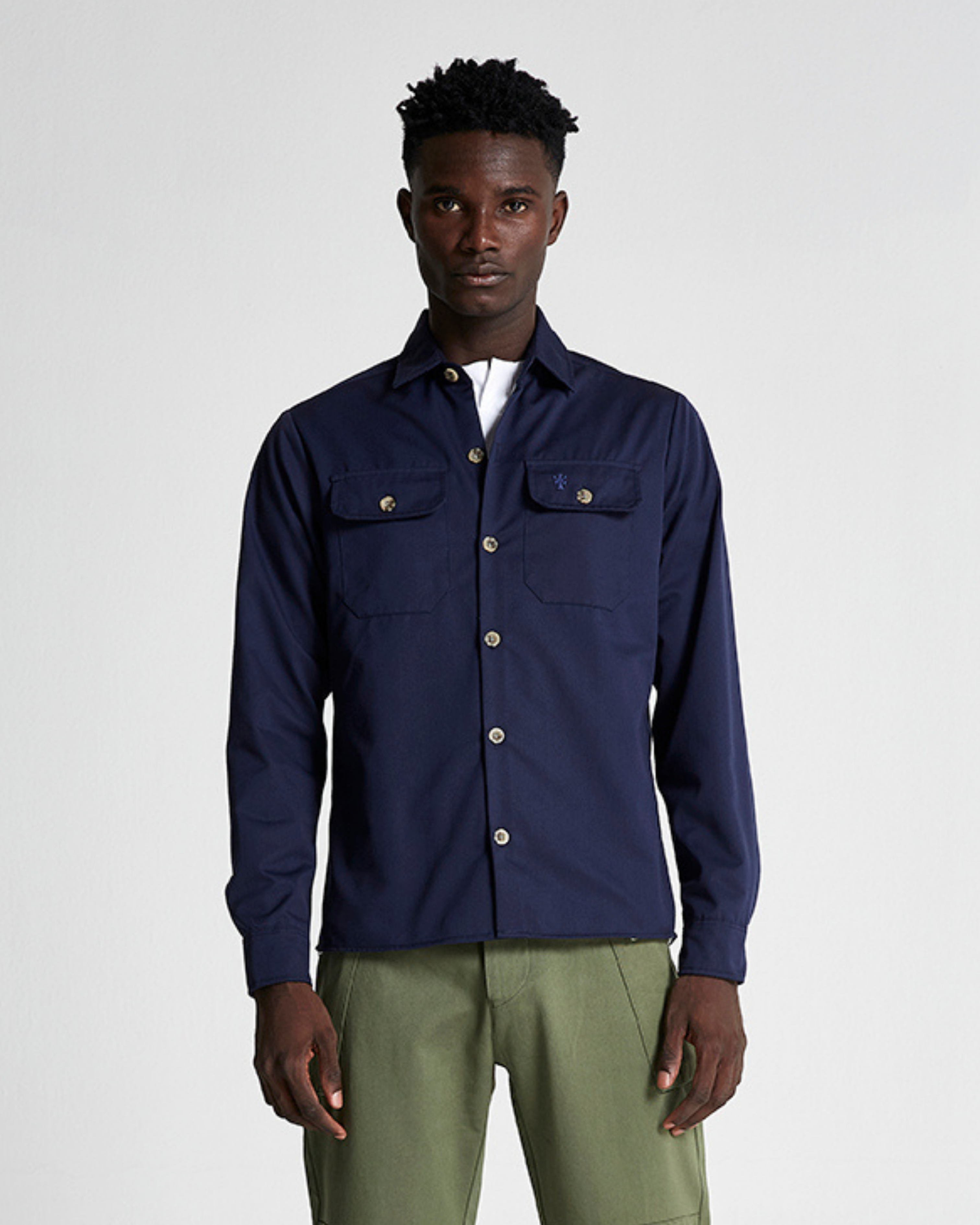 The FIELD Shirt in Black Iris (Navy) 