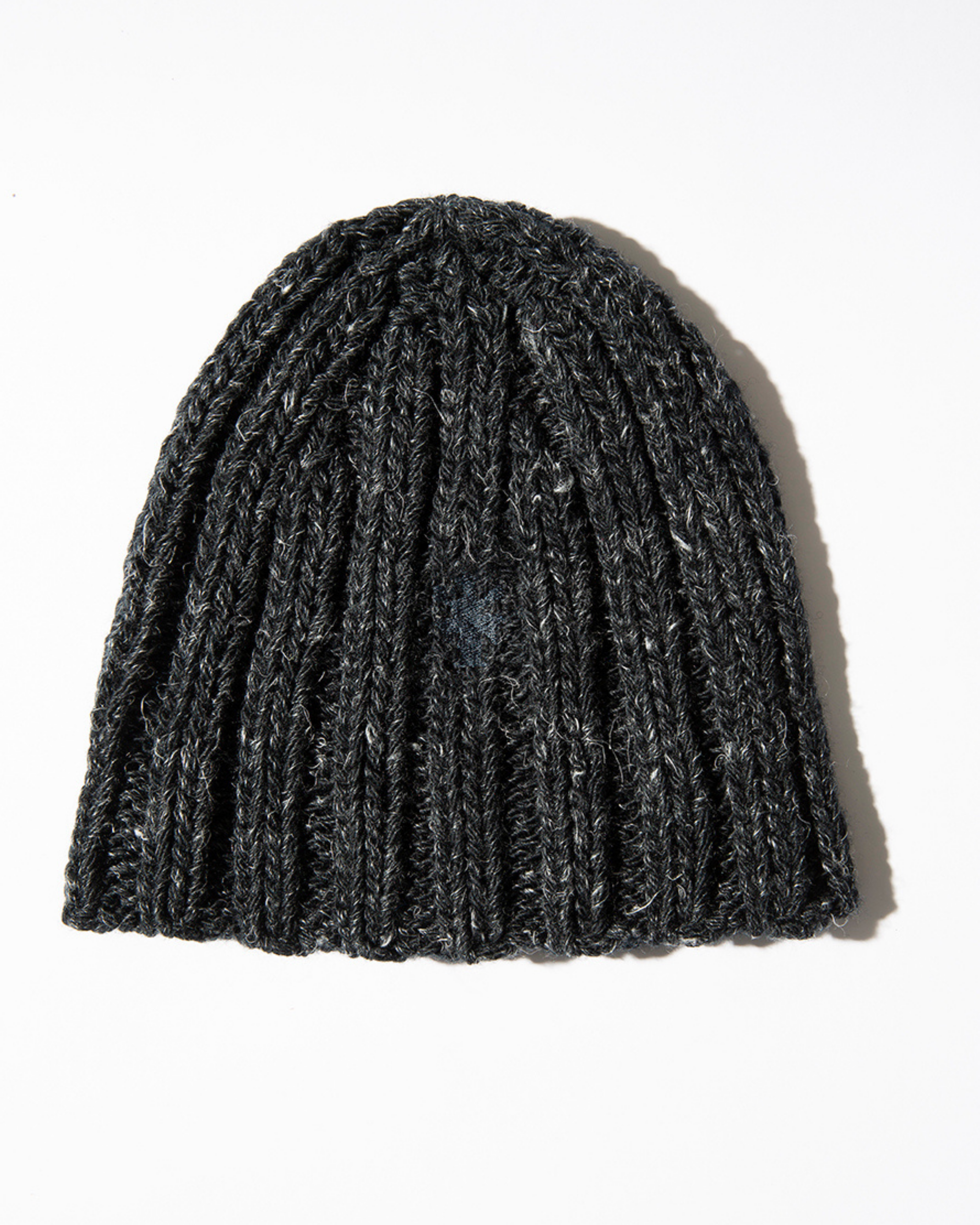 The Wool and Linen Beanie in Black Beauty