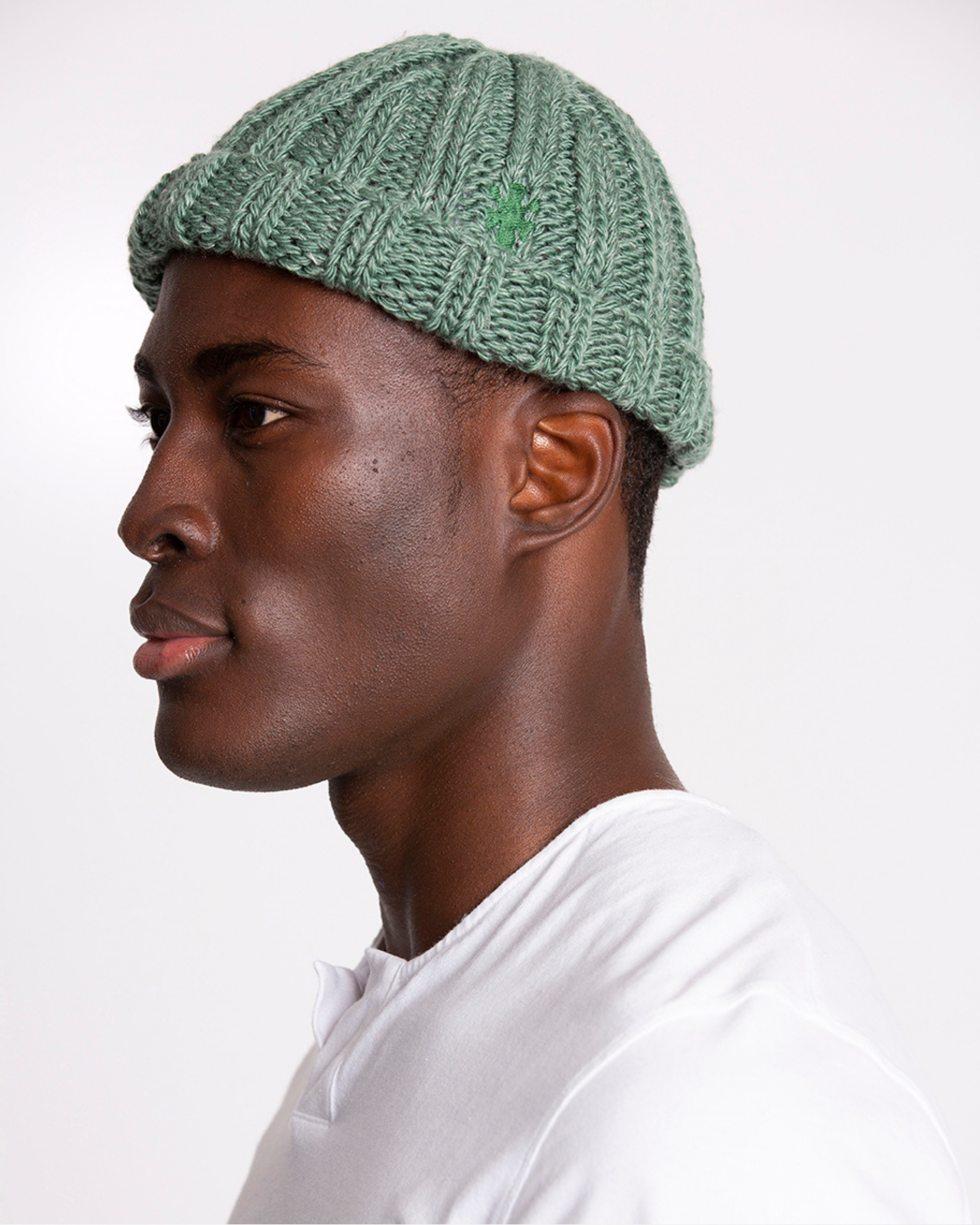 Linen knit deals cap