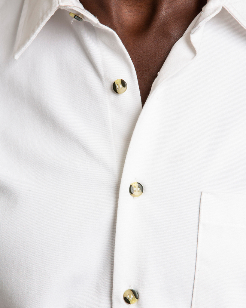 The 1 Pocket Cotton Shirt in Brilliant White