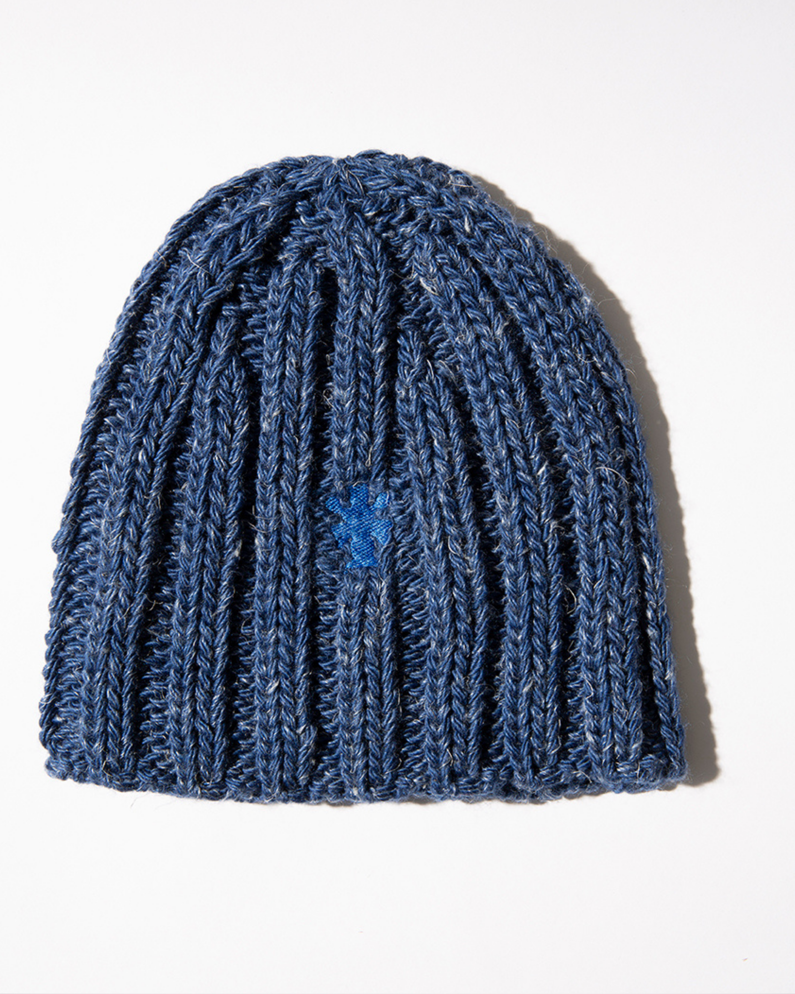 The Wool and Linen Beanie in Estate Blue