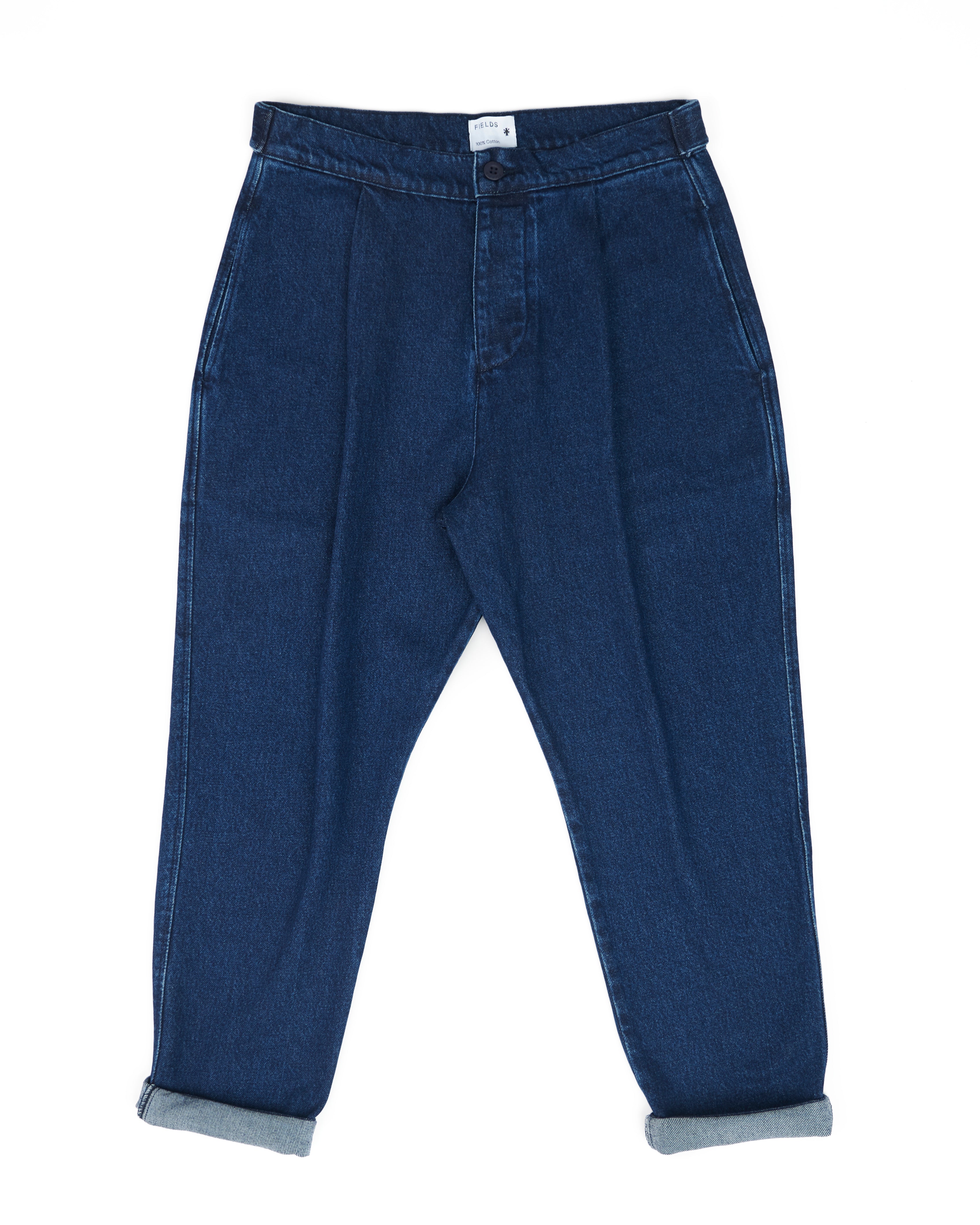 Cotton Denim Weekend Trousers medium blue