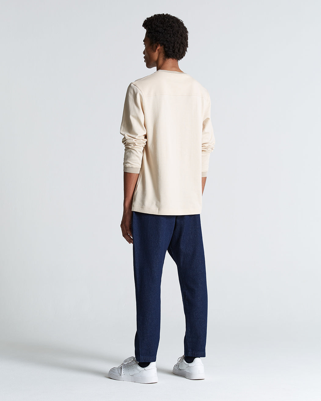 Cotton Denim Weekend Trouser Dark Rinse