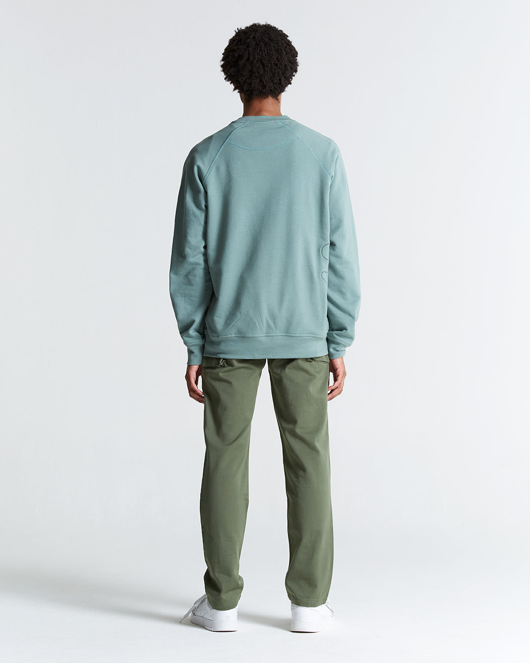 the Simple Sweater in Sea Spray