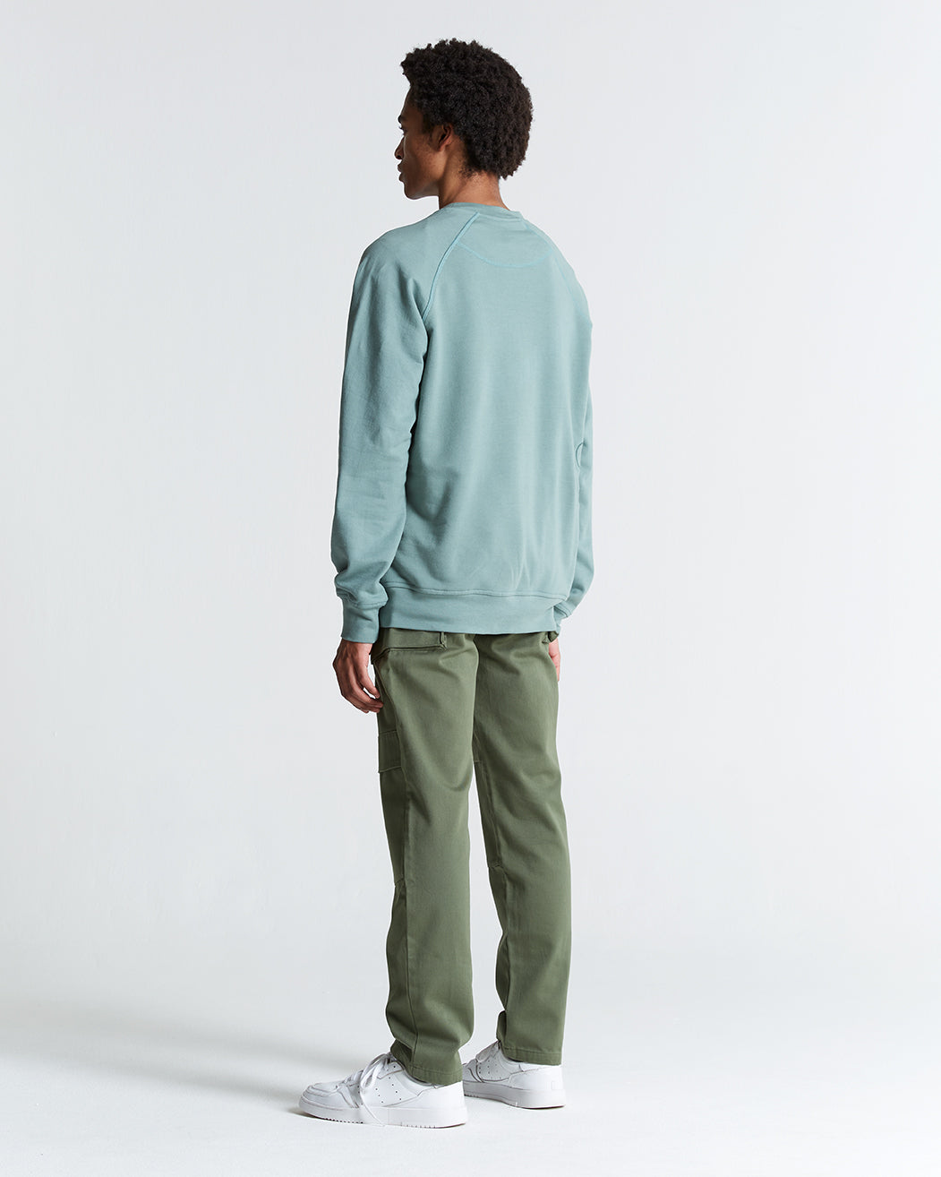 the Simple Sweater in Sea Spray